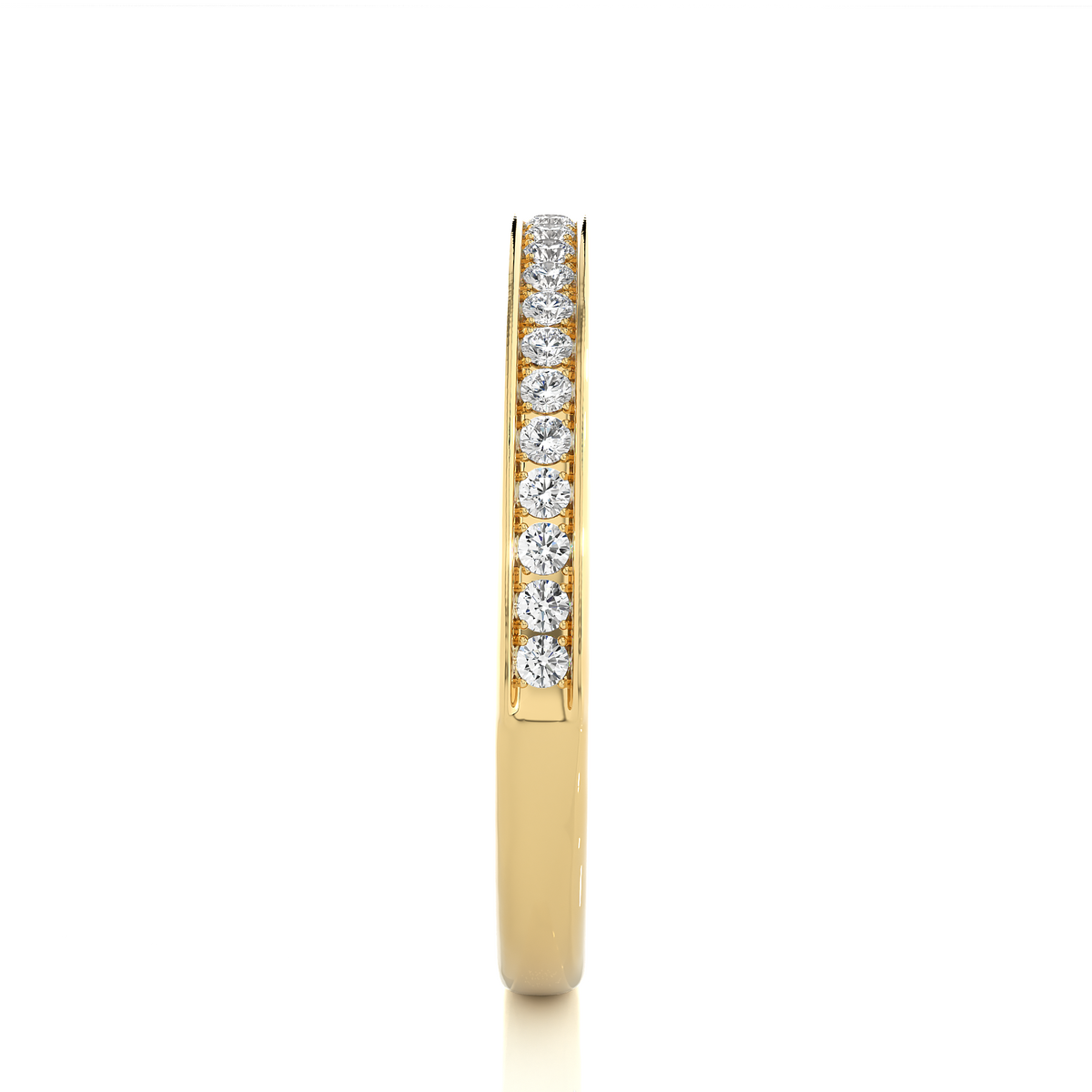 Round Cut Diamond Elegant Channel Set Eternity Wedding Band With Round Labgrown Diamonds - HIGHCARAT DIAMONDS