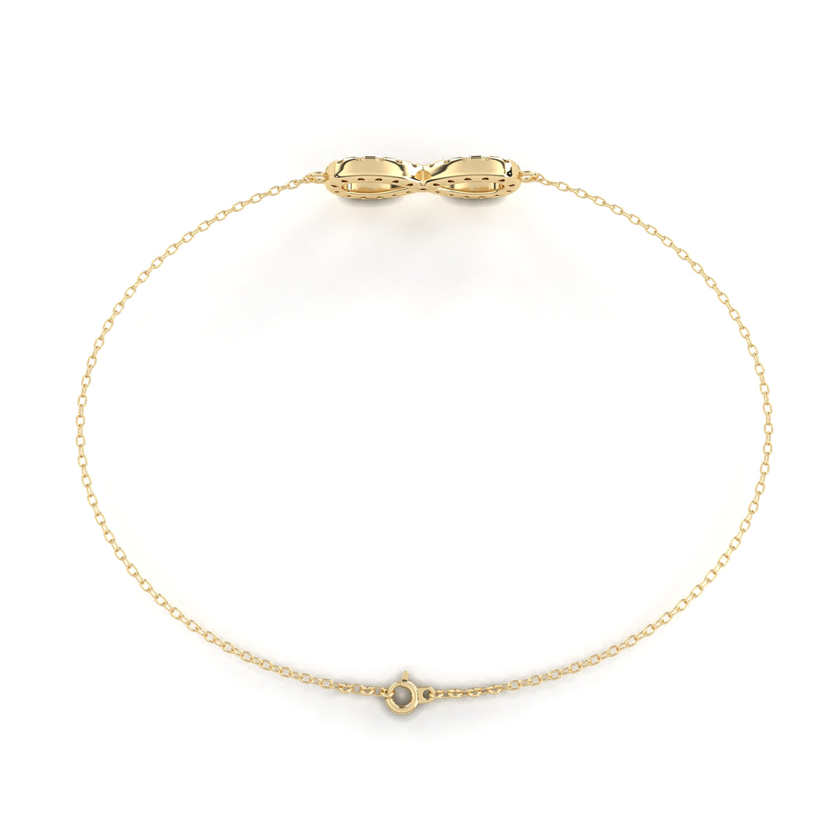 Round Cut Top Grade Diamond Infinity Shape Unique Elegant Classic Perfect Sparkling Dainty Charm Bracelet Gift For Women's - HIGHCARAT DIAMONDS