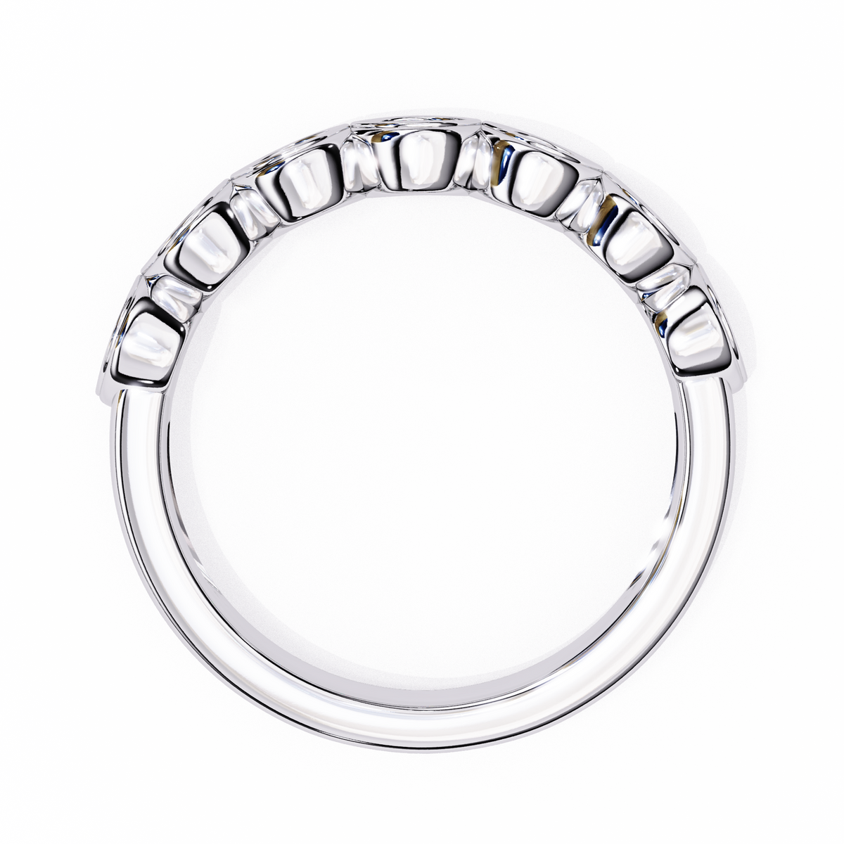 Round Cut High Quality Diamond Prong Set Elegant Dainty Cluster Statement Promise Band For Her - HIGHCARAT DIAMONDS