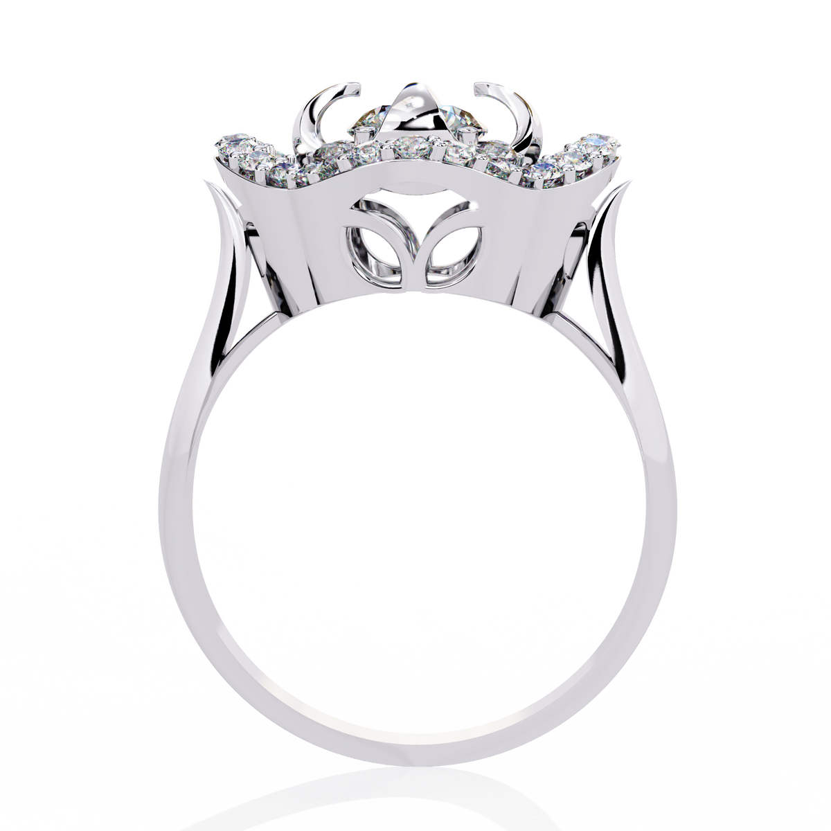 Round Cut High Quality Diamond Unique Elegant Cluster Dainty Vintage Bridesmaid Ring Gift For Her - HIGHCARAT DIAMONDS