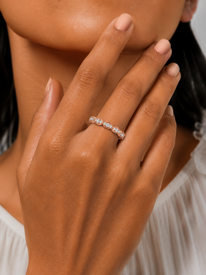 New Arrival Round Cut Diamond Wedding Band Ring Perfect gift for women's - HIGHCARAT DIAMONDS