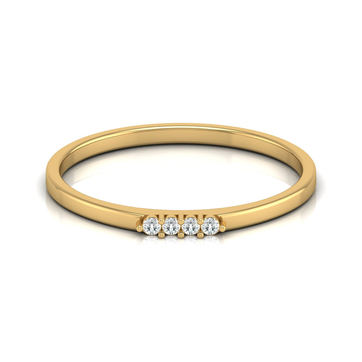 Round Cut Handcrafted Diamond Ring For Women's Beauty In 14 KT Solid Rose Gold - HIGHCARAT DIAMONDS