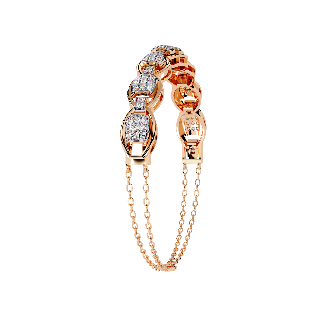 Round Cut High Quality Diamond Dainty Prong Set Minimalist Elegant Stackable Bangle For Gift - HIGHCARAT DIAMONDS