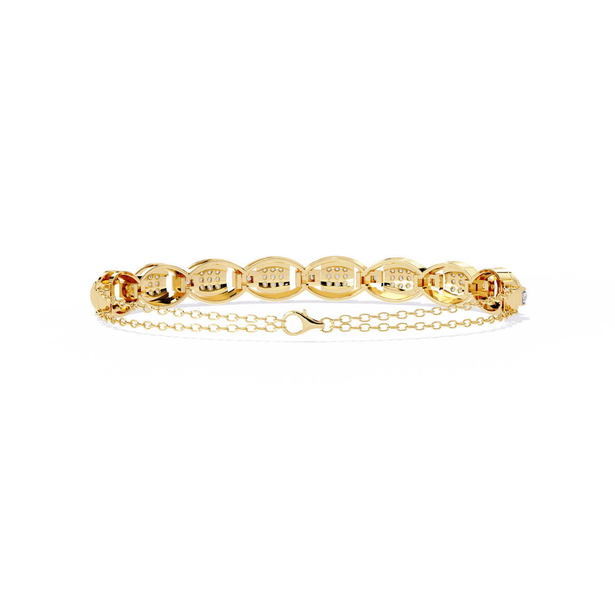 Round Cut High Quality Diamond Dainty Prong Set Minimalist Elegant Stackable Bangle For Gift - HIGHCARAT DIAMONDS