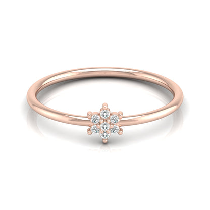 Round Cut Lab Diamond Floral Engagement Ring - HIGHCARAT DIAMONDS