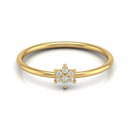Round Cut Lab Diamond Floral Engagement Ring - HIGHCARAT DIAMONDS