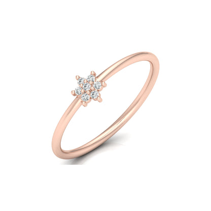 Round Cut Lab Diamond Floral Engagement Ring - HIGHCARAT DIAMONDS