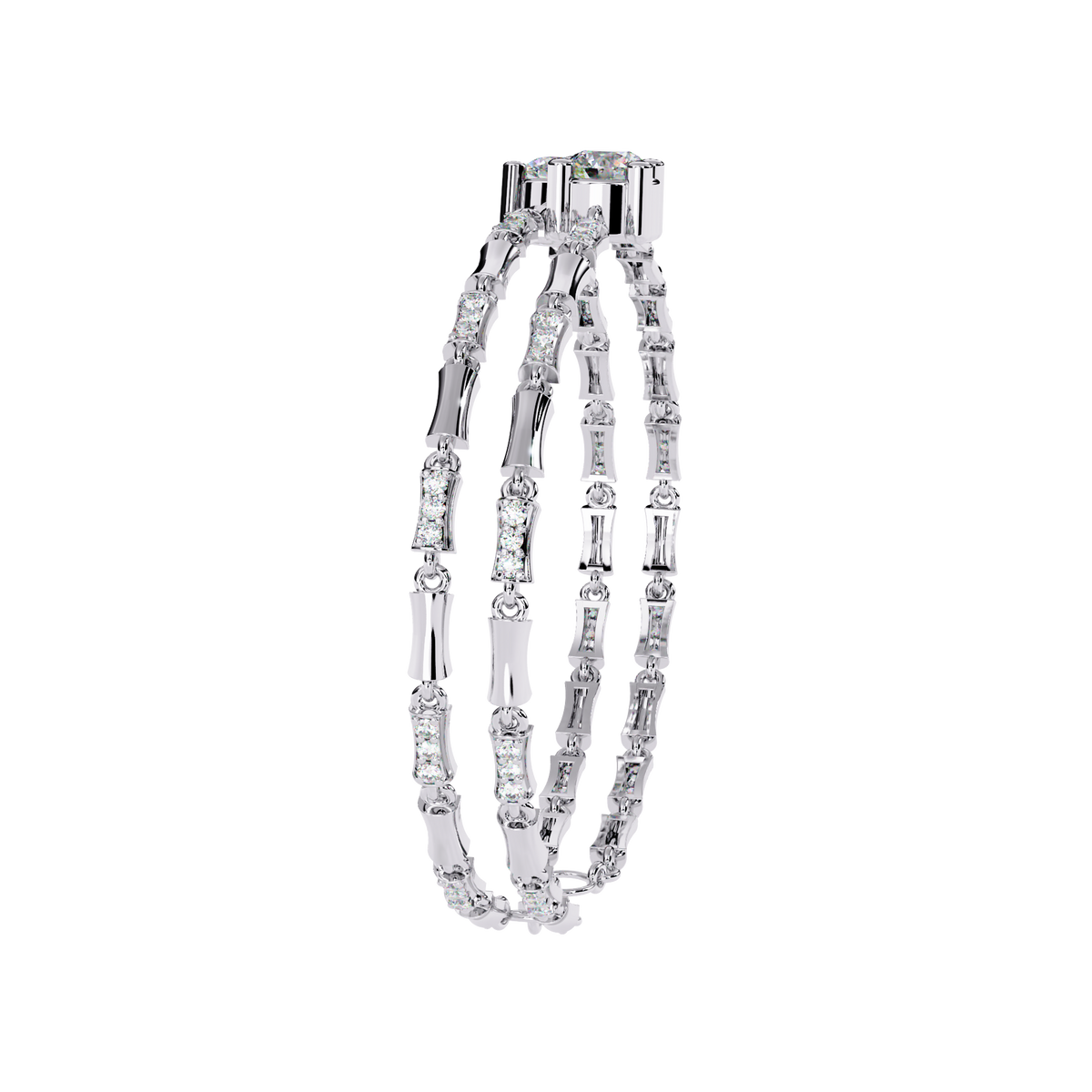 Vintage 2.21Ct Round Cut Diamond Prong Set Elegant Cluster Dainty Wedding Bracelet For Women's - HIGHCARAT DIAMONDS