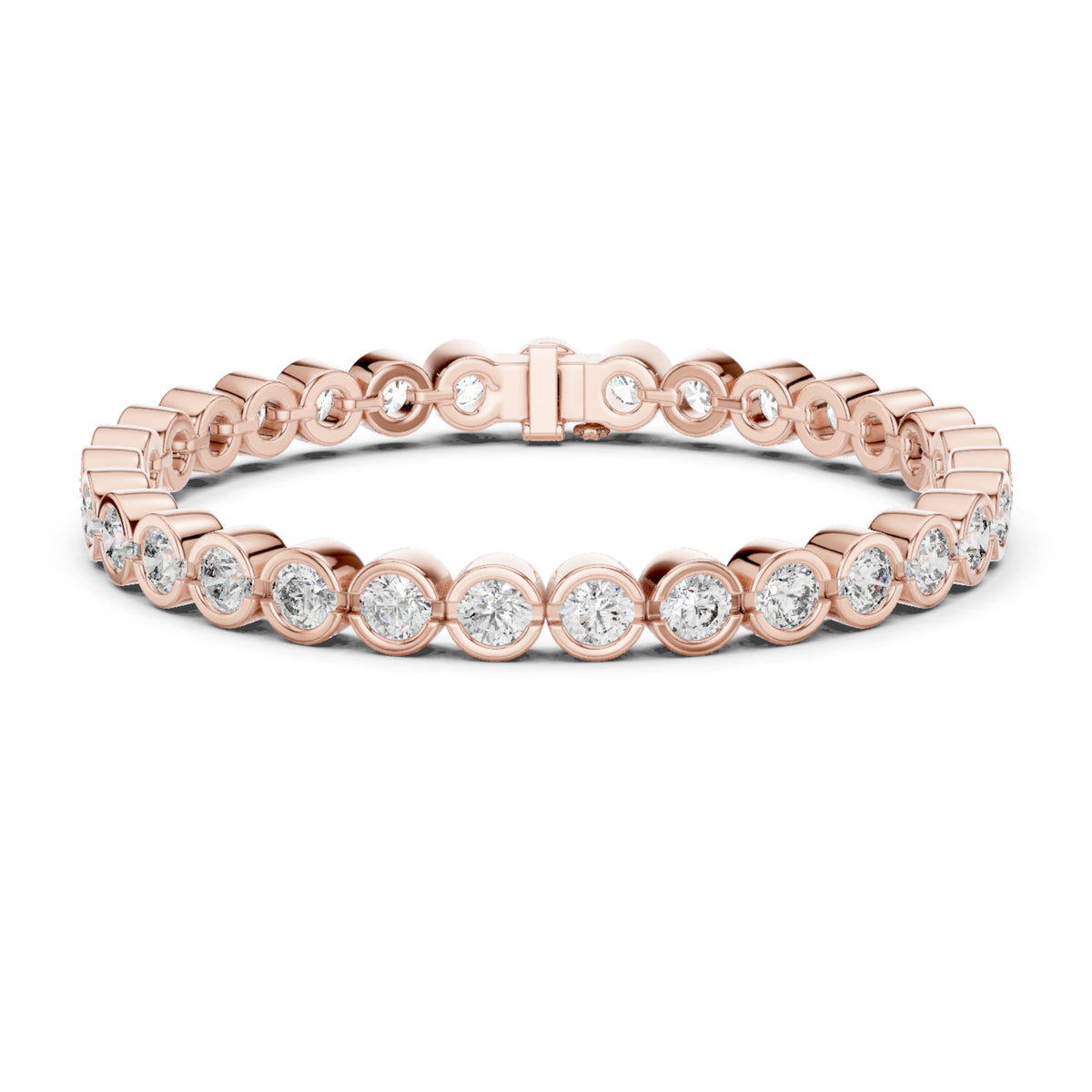9.30 Ct Round Cut Top Grade Diamond Antique Delicate Vintage Sparkling Bezel Set Bridesmaid Tennis Bracelet - HIGHCARAT DIAMONDS
