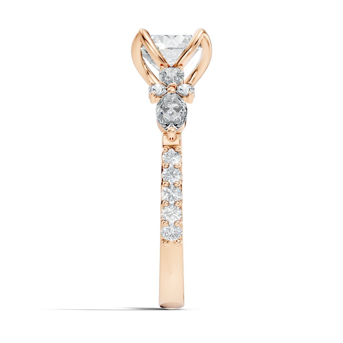 1.66CT Round, Marquise and Pear Cut Top Grade Diamond Minimalist Dainty Stunning Party Wear Ring - HIGHCARAT DIAMONDS