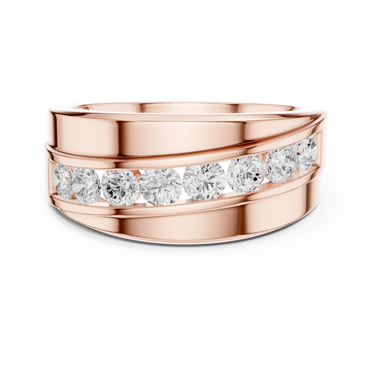 Lab Grown & Natural Round Shape Diamond Ethical Wear New Stunning Diamond Ring for Men - HIGHCARAT DIAMONDS