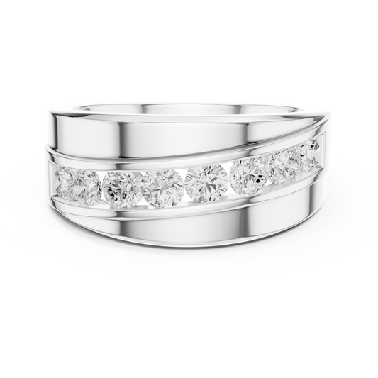 Lab Grown & Natural Round Shape Diamond Ethical Wear New Stunning Diamond Ring for Men - HIGHCARAT DIAMONDS
