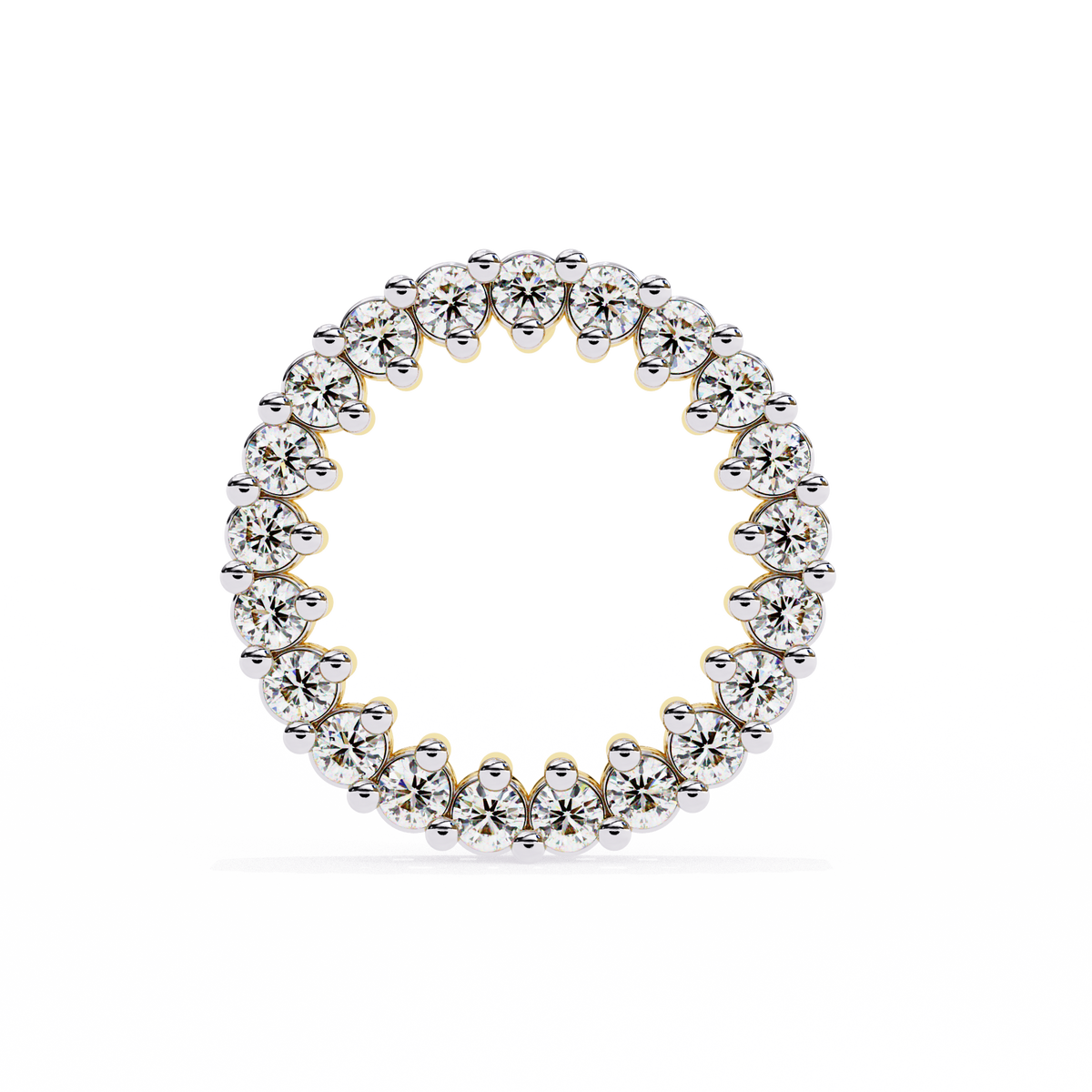 Round Cut Lab Grown Diamond Circle Shape Antique Delicate Prong Set Bridesmaid Stud Earring Gift For Women's - HIGHCARAT DIAMONDS