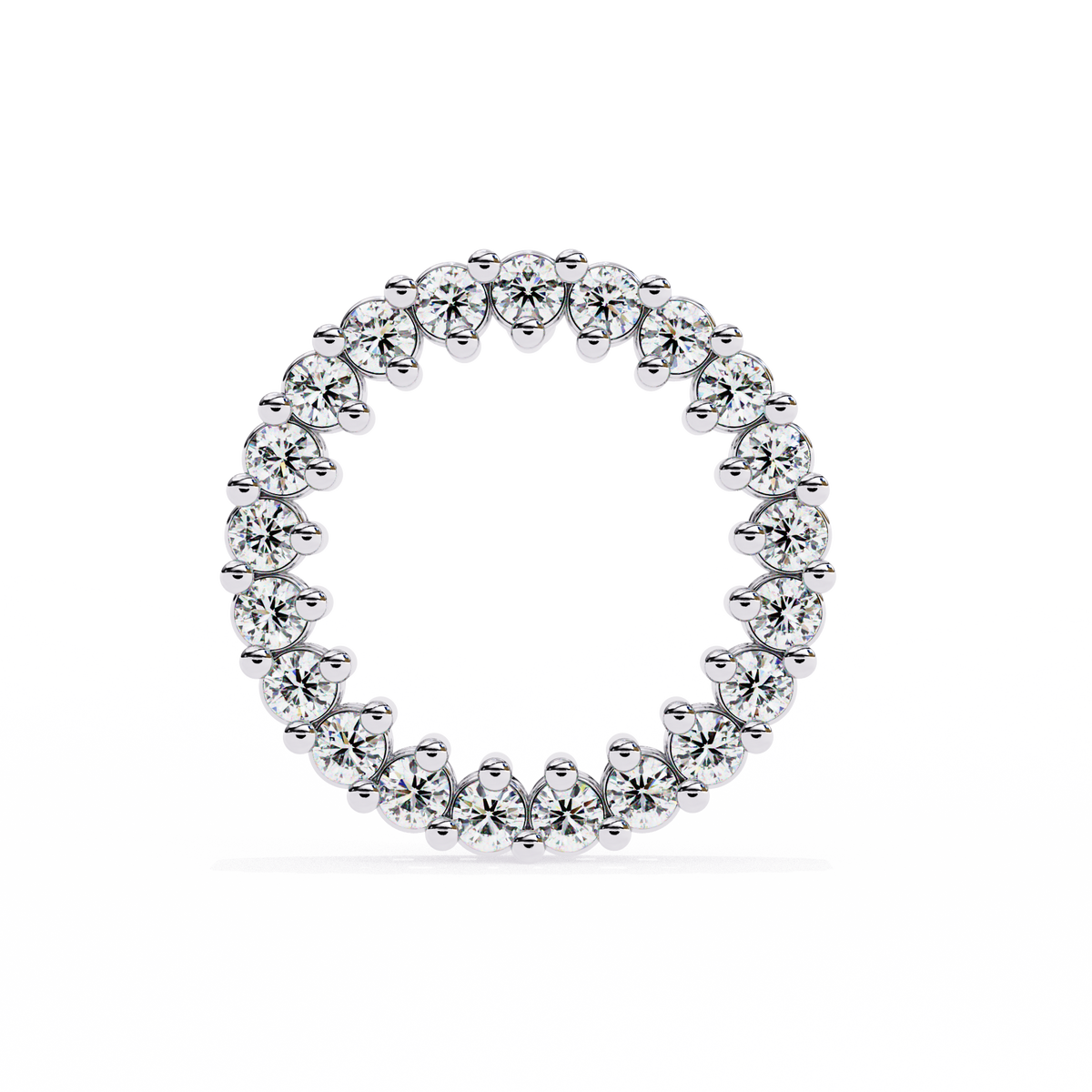 Round Cut Lab Grown Diamond Circle Shape Antique Delicate Prong Set Bridesmaid Stud Earring Gift For Women's - HIGHCARAT DIAMONDS