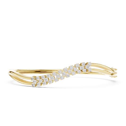 Round Cut Lab Grown Diamond Classic Prong Set Party Wear Bracelet - HIGHCARAT DIAMONDS