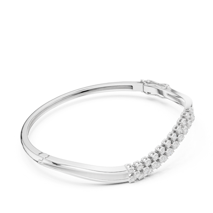 Round Cut Lab Grown Diamond Classic Prong Set Party Wear Bracelet - HIGHCARAT DIAMONDS