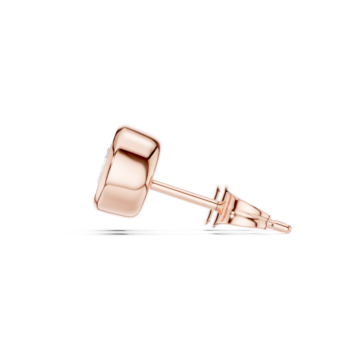 Round Cut Lab Grown Diamond Classic Stud Earrings
