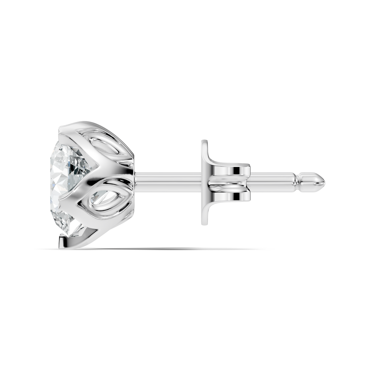 Round Shape 10k Solid Gold Stunning Affordable Vintage labgrown Diamond Earrings For Her - HIGHCARAT DIAMONDS