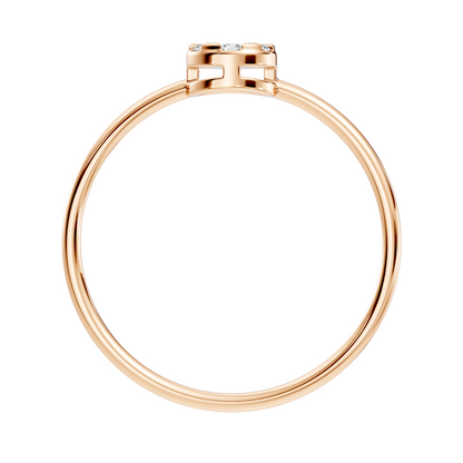 Round Cut Lab-Grown Diamond Cluster Promise Ring - HIGHCARAT DIAMONDS