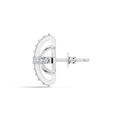 Round Shape Lab Grown & Natural Diamond Sinning Fabulous Unique Stud Diamond Earrings - HIGHCARAT DIAMONDS