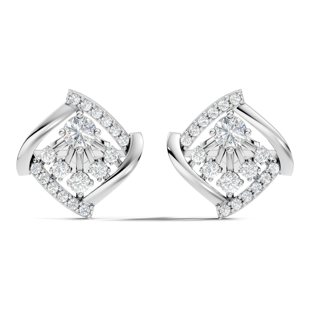 Classic Round Cut Diamond Stud Earring For Women In 14K Solid Yellow Gold - HIGHCARAT DIAMONDS
