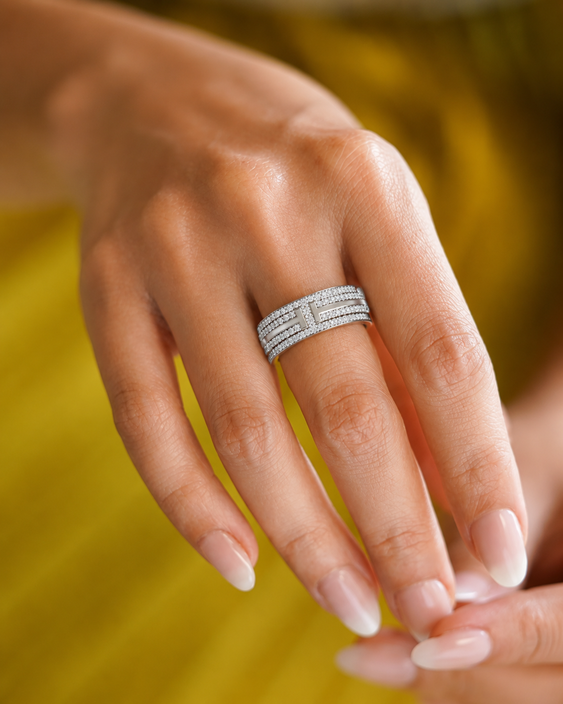 Round Cut Lab Grown Diamond Unique Half Eternity Beautiful Unisex Wedding Band - HIGHCARAT DIAMONDS