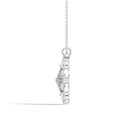 Elegant Round Cut Diamond Pendant Affordable Vintage Style Jewelry for Her - HIGHCARAT DIAMONDS