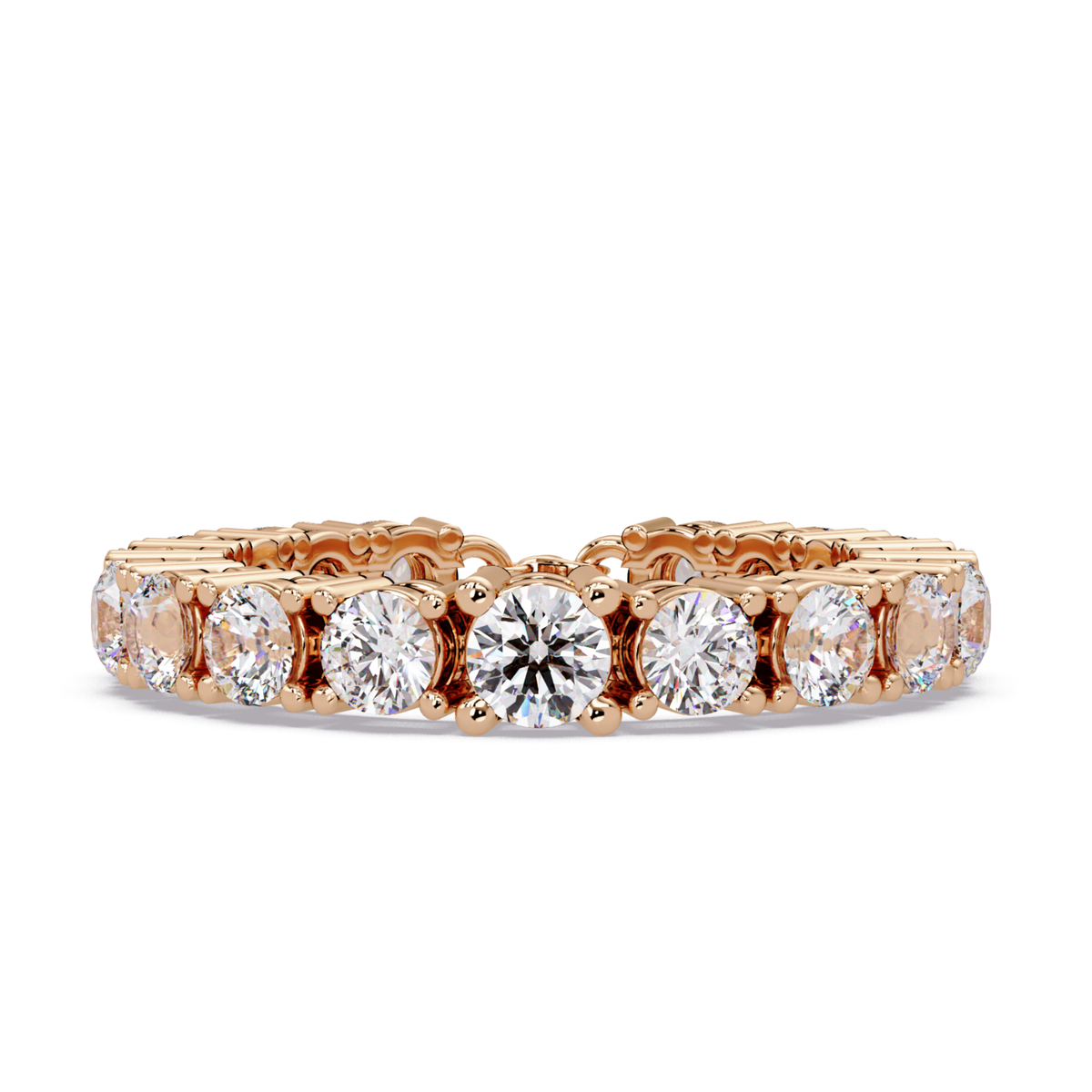 Round Cut Lab Grown Diamond Line Bracelet - HIGHCARAT DIAMONDS