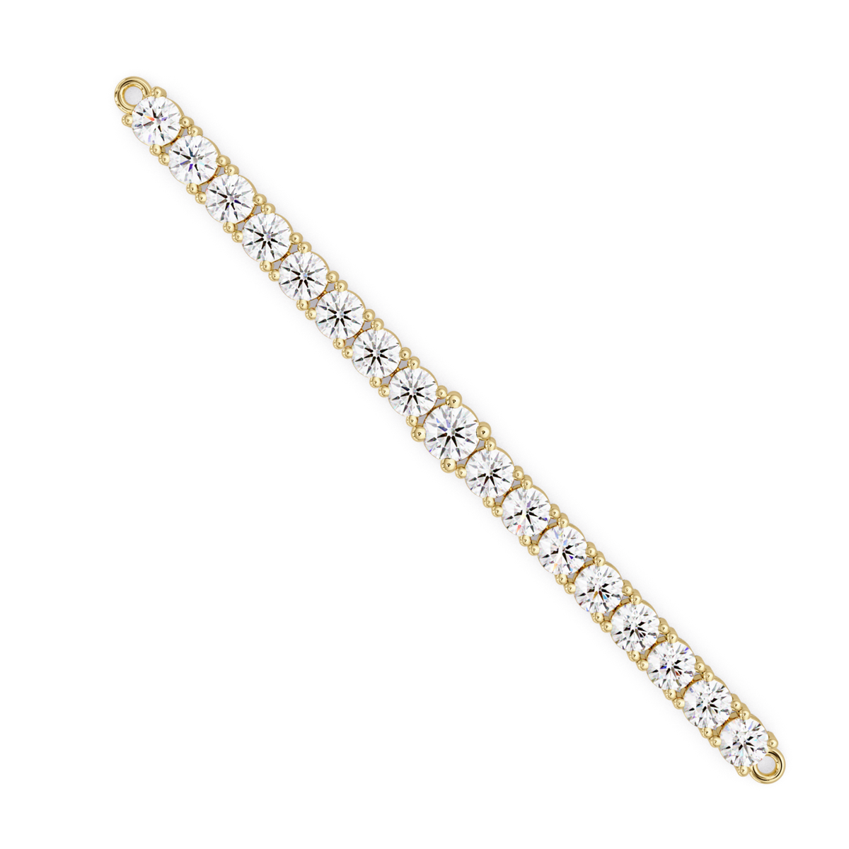 Round Cut Lab Grown Diamond Line Bracelet - HIGHCARAT DIAMONDS
