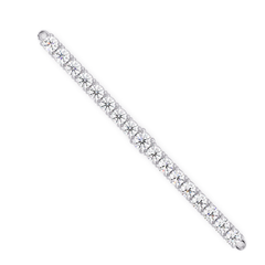Diamond Line Bracelet Side Profile Showing Setting