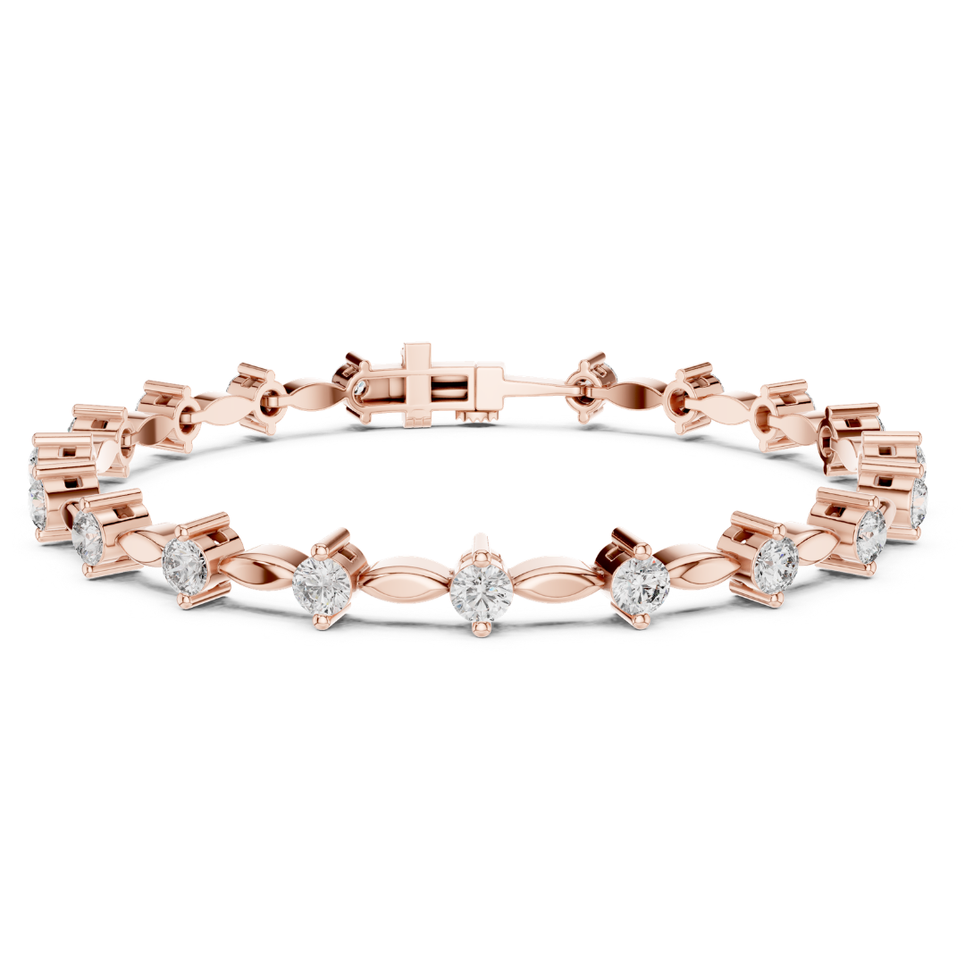 2.09CT Round Cut Top Grade Diamond Unique Delicate Elegant Vintage Tennis Bracelet Gift For Women's - HIGHCARAT DIAMONDS