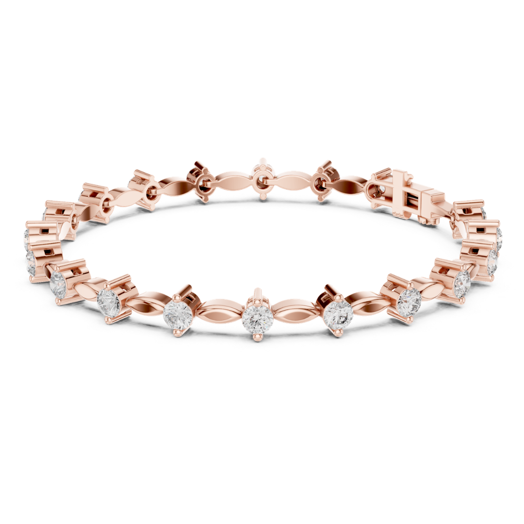 2.09CT Round Cut Top Grade Diamond Unique Delicate Elegant Vintage Tennis Bracelet Gift For Women's - HIGHCARAT DIAMONDS