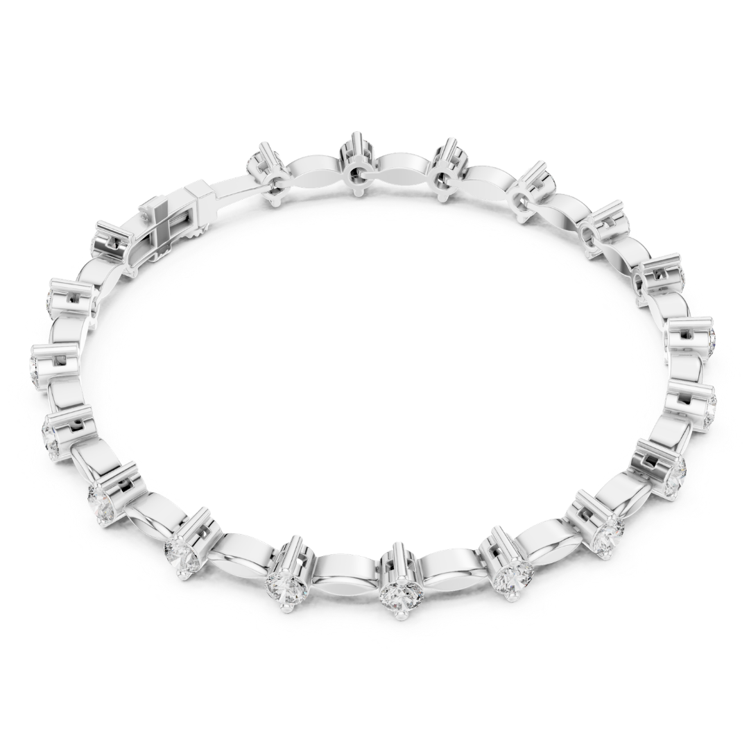 2.09CT Round Cut Top Grade Diamond Unique Delicate Elegant Vintage Tennis Bracelet Gift For Women's - HIGHCARAT DIAMONDS