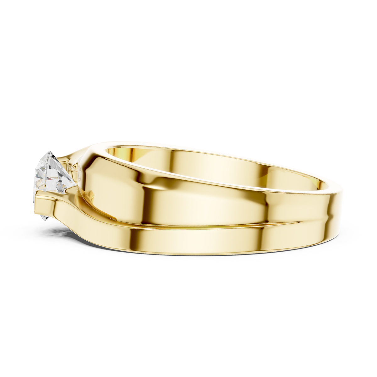 Lab grown Diamond Round Shapes 14k Solid Rose Gold Every Wear Wedding Wear Diamond Ring  For men's - HIGHCARAT DIAMONDS