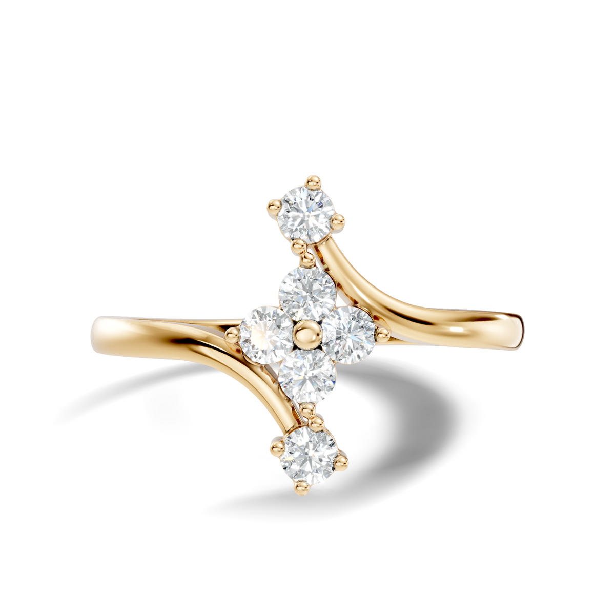Round Cut Lab grown and Natural Diamond Vintage Minimalist Dainty Classic Promise  Ring For Her - HIGHCARAT DIAMONDS