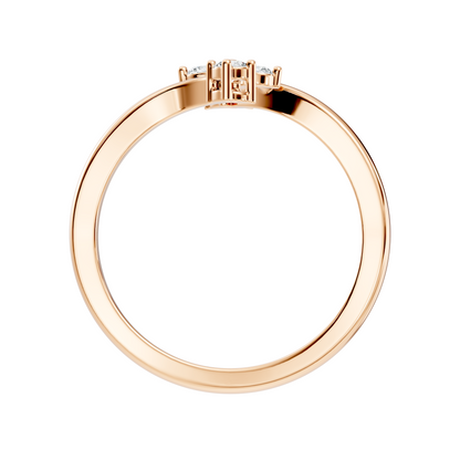 Round Cut Lab grown and Natural Diamond Vintage Minimalist Dainty Classic Promise  Ring For Her - HIGHCARAT DIAMONDS