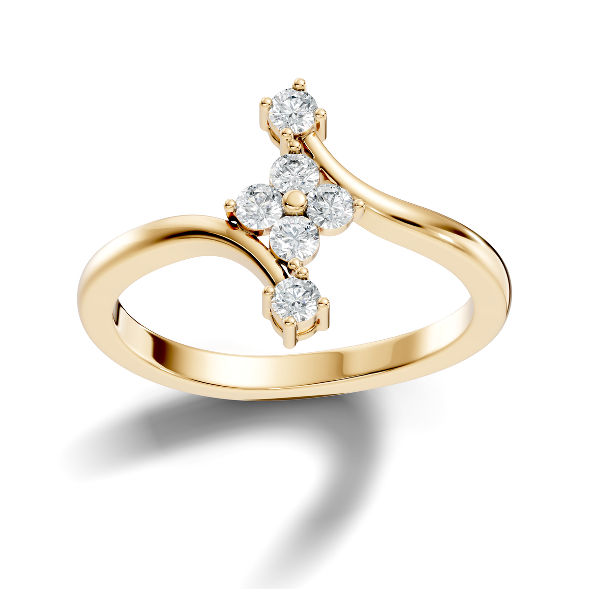 Round Cut Lab grown and Natural Diamond Vintage Minimalist Dainty Classic Promise  Ring For Her - HIGHCARAT DIAMONDS