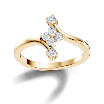 Round Cut Lab grown and Natural Diamond Vintage Minimalist Dainty Classic Promise  Ring For Her - HIGHCARAT DIAMONDS