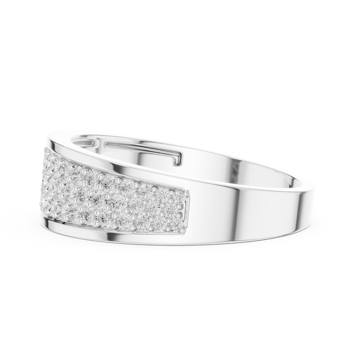 18k Solid Gold Round Shapes Lab grown & Natural Diamond Men Ring For Every Occasionally Wear For Her - HIGHCARAT DIAMONDS