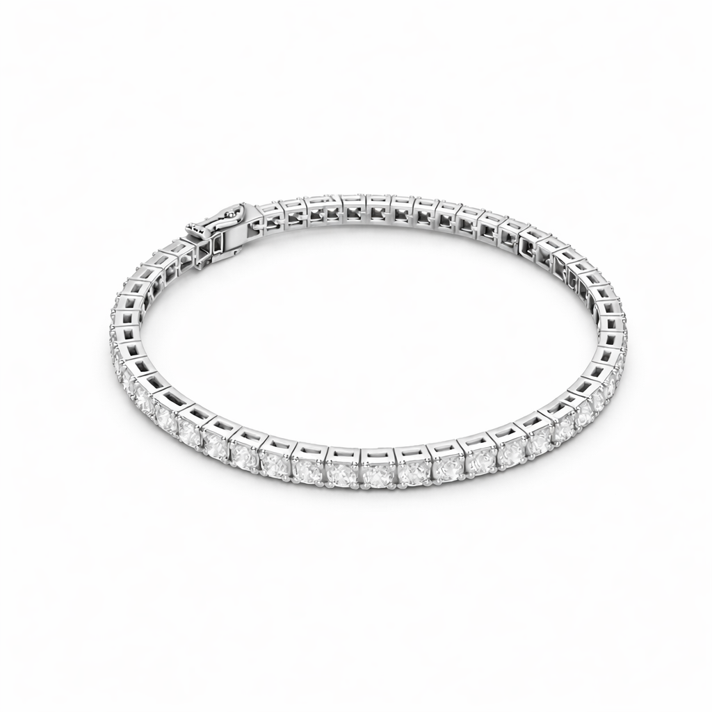 5.17Ct Round Cut Top Grade Diamond Antique Delicate Vintage Sparkling Bridesmaid Tennis Bracelet Gift For Women's - HIGHCARAT DIAMONDS