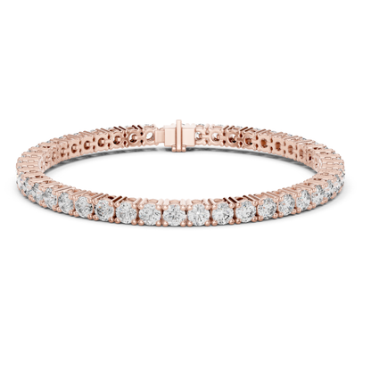 Round Cut Lab Grown Diamond Tennis Bracelet - HIGHCARAT DIAMONDS