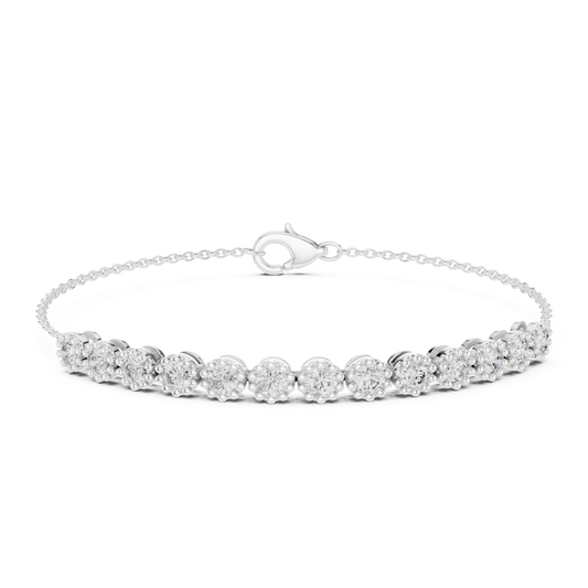 Round Cut Lab Grown Diamond Tennis Classic Bracelet - HIGHCARAT DIAMONDS