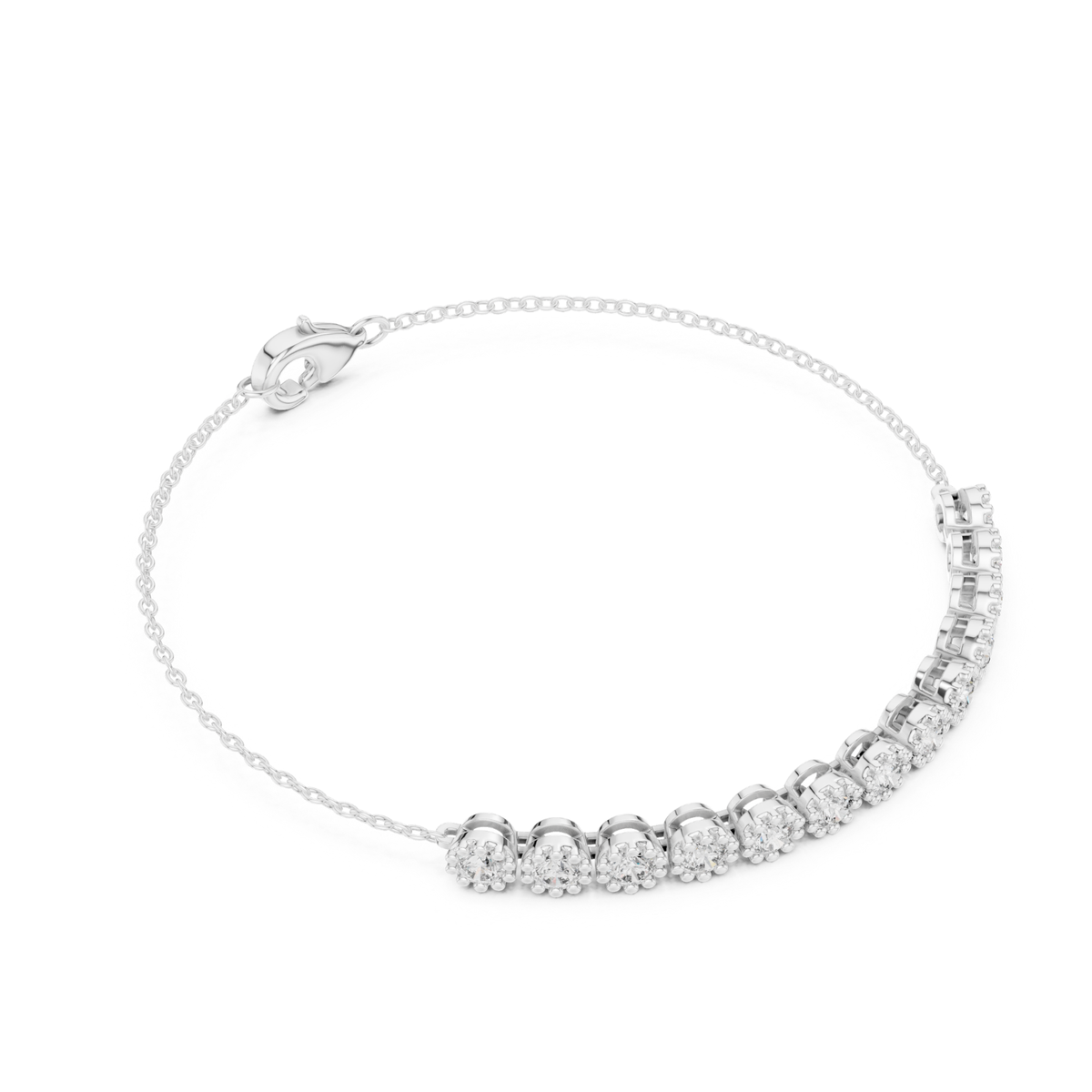 Round Cut Lab Grown Diamond Tennis Classic Bracelet - HIGHCARAT DIAMONDS