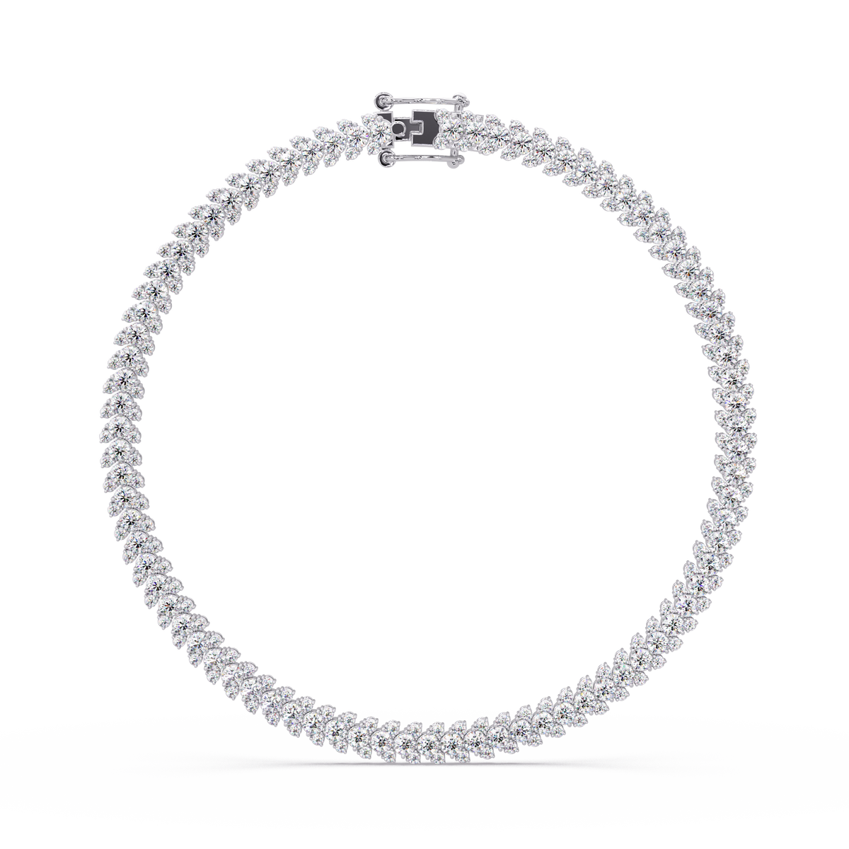 Round Cut Lab Grown Diamond Tennis Necklace - HIGHCARAT DIAMONDS