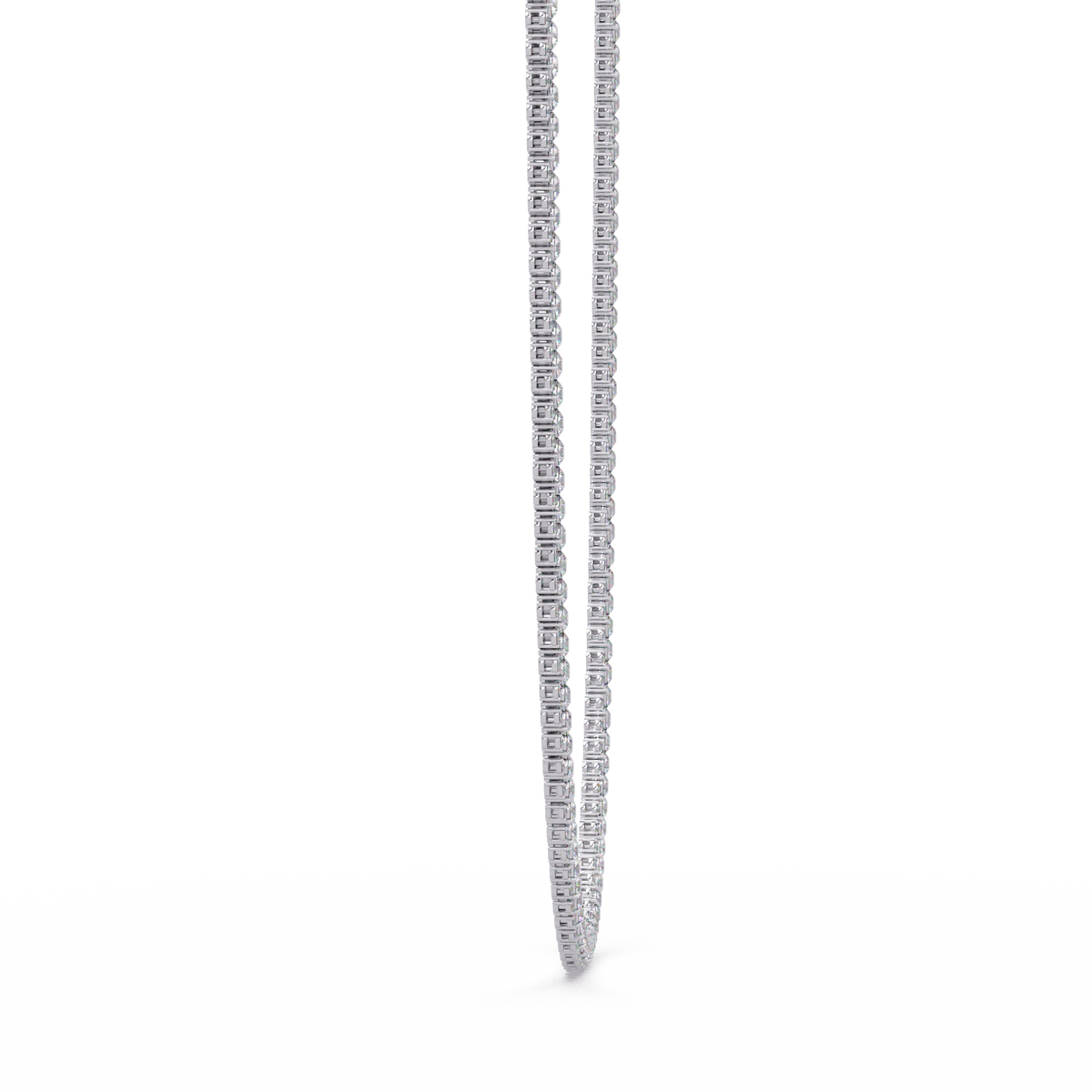 Round Cut Lab Grown Diamond Tennis Necklace - HIGHCARAT DIAMONDS