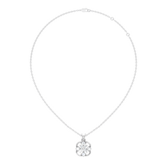 Unique Round Cut Diamond Pendant In 14K Solid Gold Personalized Jewelry For Women's - HIGHCARAT DIAMONDS