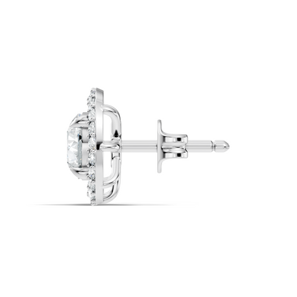 2.12 Ct Lab Grown Diamond Round Shape Minimalist New Classic Diamond Earrings For Wedding Wear - HIGHCARAT DIAMONDS