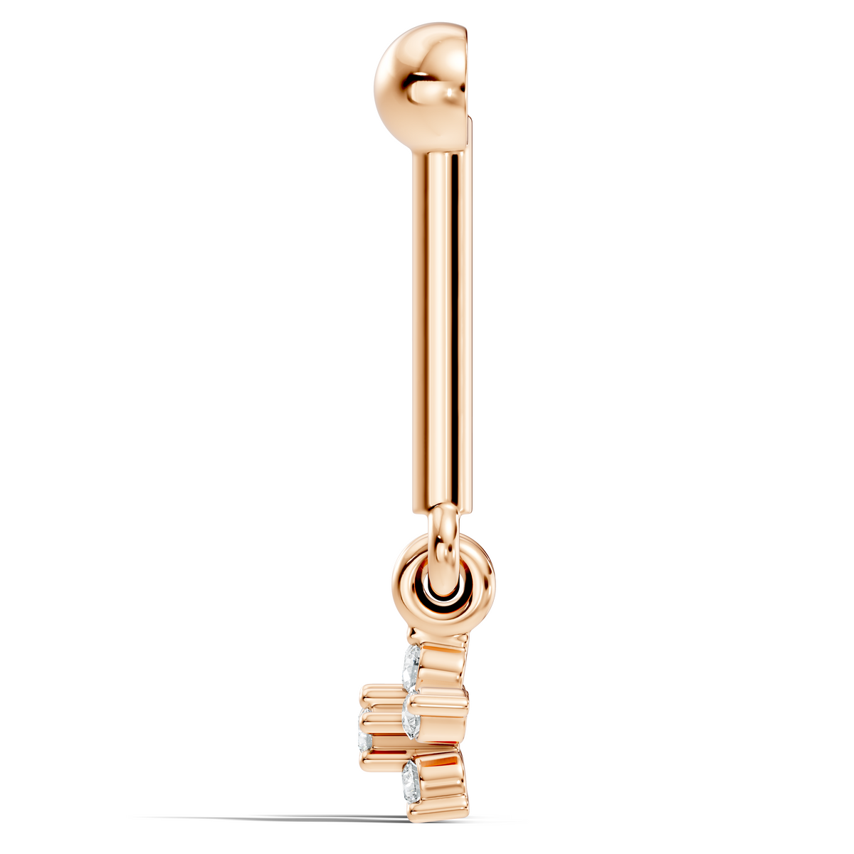 Round Shape Lab Grown & Natural Diamond 10k Solid Gold Very Classic shiny Earrings For Her - HIGHCARAT DIAMONDS