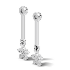 Round Shape Lab Grown & Natural Diamond 10k Solid Gold Very Classic shiny Earrings For Her - HIGHCARAT DIAMONDS