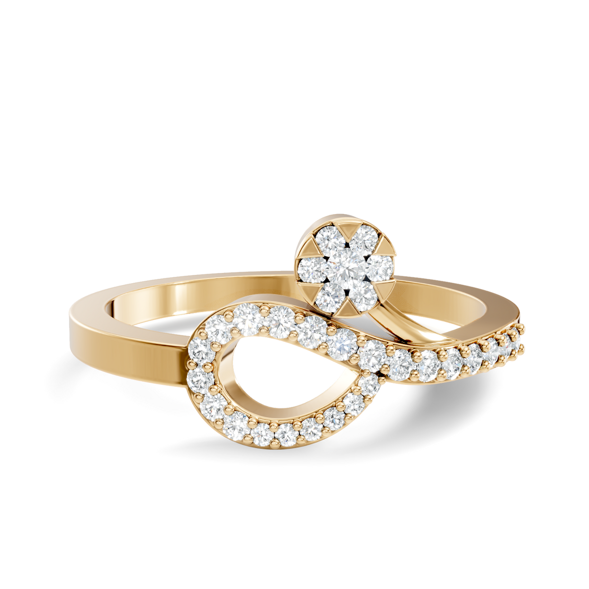 Round Cut Lab Grown and Natural Diamond Unique Delicate Vintage Daily Wear Ring For Her - HIGHCARAT DIAMONDS